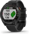 Garmin Approach S40 schwarz am Silikonarmband schwarz