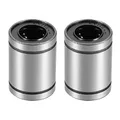 sourcing map 2 Stück Linearkugellager LM12UU 12 mm Bohrung 21 mm Außendurchm. 30 mm Lang für CNC Maschine 3D Drucker