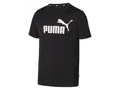 PUMA Herren T-Shirt ESS Logo Tee, aus reiner Baumwolle (Schwarz, M)