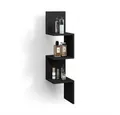 Livinity® Eckregal Vesuvio, Schwarz, 28 x 116.4 cm, 1-tlg.