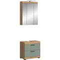 Badkombination 2-teilig 60 cm x 191 cm x 34 cm Front Salbei FSC®