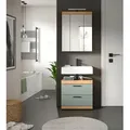 Badezimmer Scout 2-tlg. mit LED ca. 60 cm Salbeigrün