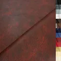 TOLKO 1m Kunstleder Meterware | weiches Premium Lederimitat für Stuhl Bank Sessel Sofa Sitzbezug Bezugstoff in Rindsleder Optik 140cm breit Polsterstoff Polsterbezug Möbelstoff (Antik Bordeaux)