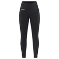 Craft ADV Essence Tights 2 | Sportleggins Damen lang S | Black | Hoher Komfort bei intensiven Trainingseinheiten | Hohe Elastizität | Sport Hosen Damen mit breitem Bund | Perforierte Details