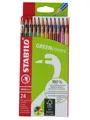 Stabilo 24 Farbstifte - GREENcolors, Sechskant, intensive Farben, Mine 3 mm, FSC