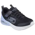 Skechers MICROSPEC MAX ADVANCE Sneaker, Slip-OnSneaker, Klettverschluss,S-Logo, Größenschablone zum Download schwarz 28 EU