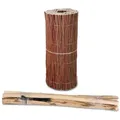 Home4Living Beetumrandung Roll- Steckzaun 40cm Beeteinfassung Weide, LxH: 300x40 cm, Naturprodukt, witterungsbeständig, langlebig, unbehandelt braun 300 cm x 40 cm x 0.7 cm