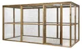 Fatmoose Voliere CheeryChicken Cove aus Holz für Hühner - 363x179x183 cm