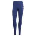 adidas Damen Essentials Linear Cotton Leggings Tights, Dark Blue/White, S