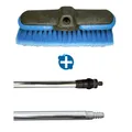 ReinigungsBerater Auto Waschset 2-teilig mit Bürste und Wasserstange Autowaschbürste mit wasserführender Aluminium Stange 140 cm 600.100.078