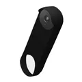 kwmobile Hülle kompatibel mit Google Nest Doorbell - Silikon Cover Case Schutzhülle für Video Türklingel Schwarz