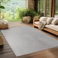 Outdoorteppich "IBIZA 1901", rechteckig, 5 mm Höhe, Läufer, In und Outdoor, Sisaloptik, Wohnzimmer, Aussenbereich Grau 5 mm B: 280 cm 1 St. - 5 mm