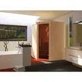 WEKA Ecksauna "Kiruna 1", mit Ofen, BxHxT: 144 x 199 x 144 cm - beige