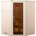 Weka Element-Ecksauna Kiruna 2 Sparset 3,6 kW OS Glastür
