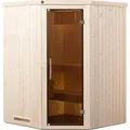 weka Elementsauna KIRUNA 1 GT inkl. 3,6 kW Kompakt-Ofenset (230 V) x B x T x H  x 144 x 144 x 199 - Braun
