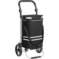 Songmics Einkaufstrolley KST03BK, klappbar, schwarz, bis 25 kg, mit Kühlfach