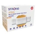Strong | 3X Atria Mesh Home Kit AX3000 | WiFi 6 | Add-on | WLAN Verstärker Bis zu 1050 m² zusätzliche Wi-Fi 6-Abdeckung | Für alle Router | Dual Band 2,4 GHz + 5 GHz | Gigabit LAN-Anschlüsse | weiß