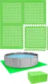 Poolunterlage für 244 cm Pool - 28 EVA Matten - 1cm Outdoor Unterlegmatten Set