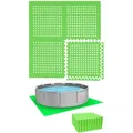 eyepower Poolmatten, Grün, Kunststoff, Quadratisch, 62x62 cm, Freizeit, Pools und Wasserspaß, Poolzubehör