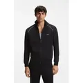 BOSS Sweatjacke Mix&Match Jacket Z mit Kontrastnaht am Ärmel schwarz S (46)