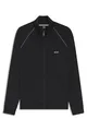 BOSS Herren Mix&Match Jacket Z Jacke aus Stretch-Baumwolle mit Reißverschluss und Logo-Stickerei Schwarz001 S