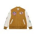 Mitchell & Ness NFL Dusted Collection Varsity College-Jacke- Kansas City Chiefs, XL Knopfleiste, Frühling, Herbst, Winter