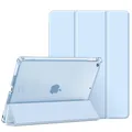 Fintie Hülle für iPad 9. Generation 2021/8. Gen 2020/7. Gen 2019 10.2 Zoll mit Stifthalter, ultradünne leichte Schutzhülle mit transparenter Rückseite und Auto Schlaf/Wach Funktion, Hellblau