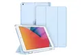 Fintie Tablet-Hülle für iPad 9. Gen 2021/8. Gen 2020/7. Gen 2019 10.2 Zoll mit Stifthalter, ultradünne leichte Case mit transparenter Rückseite & Auto Schlaf/Wach