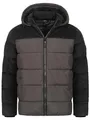 Indicode Herren INLockly Steppjacke mit Kapuze | Herrenjacke Winterjacke Freizeitjacke Männer Raven, L