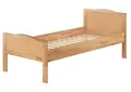 ERST-HOLZ Massivholzbett Schönes Seniorenbett Holzbett 90 x 200 cm Einzelbett Buche, Buche farblos lackiert