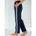 Homewearpants FEEL GOOD, Damen, Gr. 18/19, Kurzgrößen, blau (marine), 100% Baumwolle, unifarben, Hosen