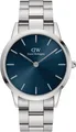 Daniel Wellington - Iconic Link Arctic 40 S Blue DW00100448, Mineralglas