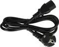 vhbw Netzkabel Schutzkontaktstecker für Kaltgeräte z.B. PC Monitor Computer Drucker - C13 Buchse, 1,2 m