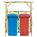 Pergola für 2 Mülltonnen Kiefernholz Imprägniert