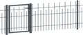Alberts Metallzaun Anbauset Madrid, Höhe: 49,5, 73,5 und 98,5 cm, Breite: 200 cm, zum Einbetonieren