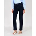 ESRA Straight-Jeans Damen Jeans Geradeschnitt Stretch Jeans Damen Regular Fit G4 Sale High Waist Jeans Damen Straight Hose Regular Jeans bis Große Größe blau 36