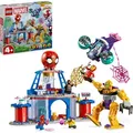 LEGO Marvel Spidey und seine Super-Freunde Das Hauptquartier von Spideys Team, Spider-Man-Spielzeug mit Fahrzeug und Mech, Geschenk für Jungs und ... - Bunt