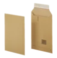 Versandtasche A5, 187x272x50mm, braun