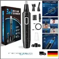 Nasenhaartrimmer 3 in 1 Set USB Wiederaufladbar Ohrhaarschneider mit Doppelsc...