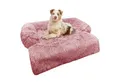 Bluzelle Tierbett Hundebett Sofa Schutz Auflage für kleine & mittelgroße Hunde / - M, Plüsch Kunstfell / Bezug Abnehmbar & Waschbar, Wasserdichte Hundematte Couch Möbel Cover Schutzdecke Hundedecke