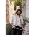 Leonardo Carbone Wikinger-Kostüm Handgewebtes Baumwoll-Hemd "Ingolf" Natur beige XL | XL