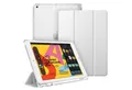 Fintie Tablet-Hülle für iPad 9. Gen 2021/8. Gen 2020/7. Gen 2019 10.2 Zoll mit Stifthalter, ultradünne leichte Case mit transparenter Rückseite & Auto Schlaf/Wach
