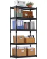 VEVOR Lagerregale, 907 kg, 5-stufiges Schwerlastregal für die Garage, 406,4x914,4x1828,8mm, verstellbares Steckregal, Industrieregal, Allzweckregal, Kellerregal für Küche, Lager, Keller, schwarz