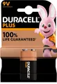 Duracell Plus 9V Alkaline Batteries Pack of 10