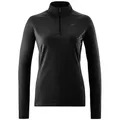 Gonso Radtrikot Essential Jersey Longsleeve W Damen Fahrradtrikot langarm, Midlayer Trikot schwarz 42 EU