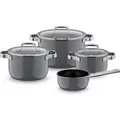 WMF Fusiontec MineralPro Platinum 4-teiliges Set (Pfannenset + Topfset, Fusiontec, 24 x 32.50 cm) (05.1882.5290)