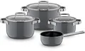 WMF Topf-Set Fusiontec Mineral Pro, Topf-Set, 4-teilig, Platinum, Fusiontec (kratzfestes Material, 4-tlg., für alle Herdarten geeignet), Made in Germany