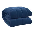 vidaXL Bettüberwurf Gewichtsdecke Blau 137x200 cm 6 kg Stoff
