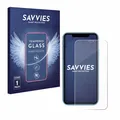 Savvies Schutzglas für Apple iPhone XR / 11 Echt Glas Panzer Display 9H