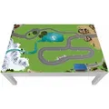 STIKKIPIX Möbelfolie LCG13, (Möbel NICHT inkl) Eisenbahn Möbelfolie LCG13 Lack Tisch von IKEA bunt|grün